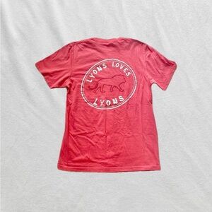 Notre Dame Lyons Hall pink shirt
